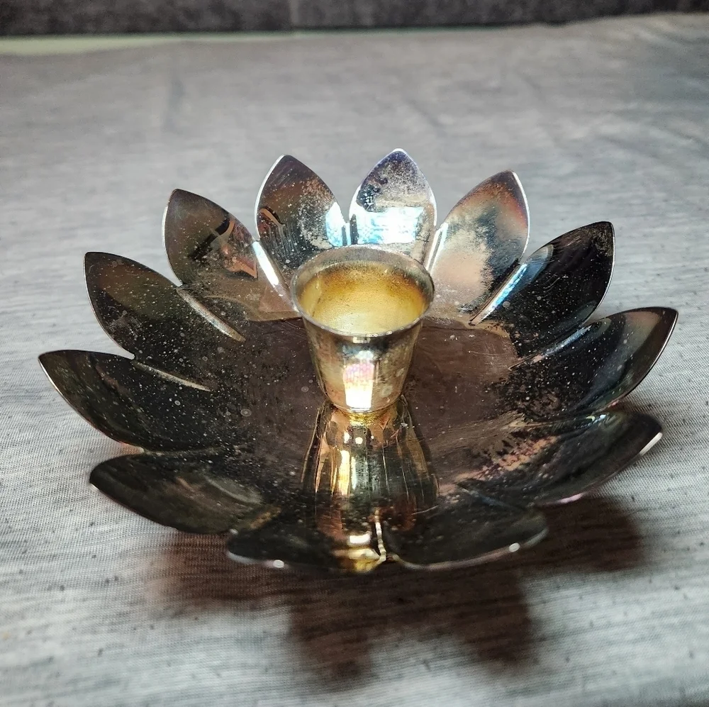 Reed & Barton World's Finest Silver Plated Candle‎ Holder 2x5